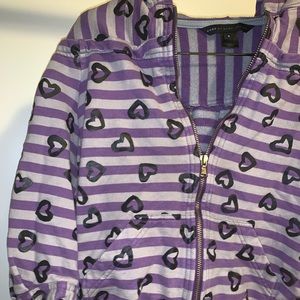 Marc Jacob zip up filled with hearts